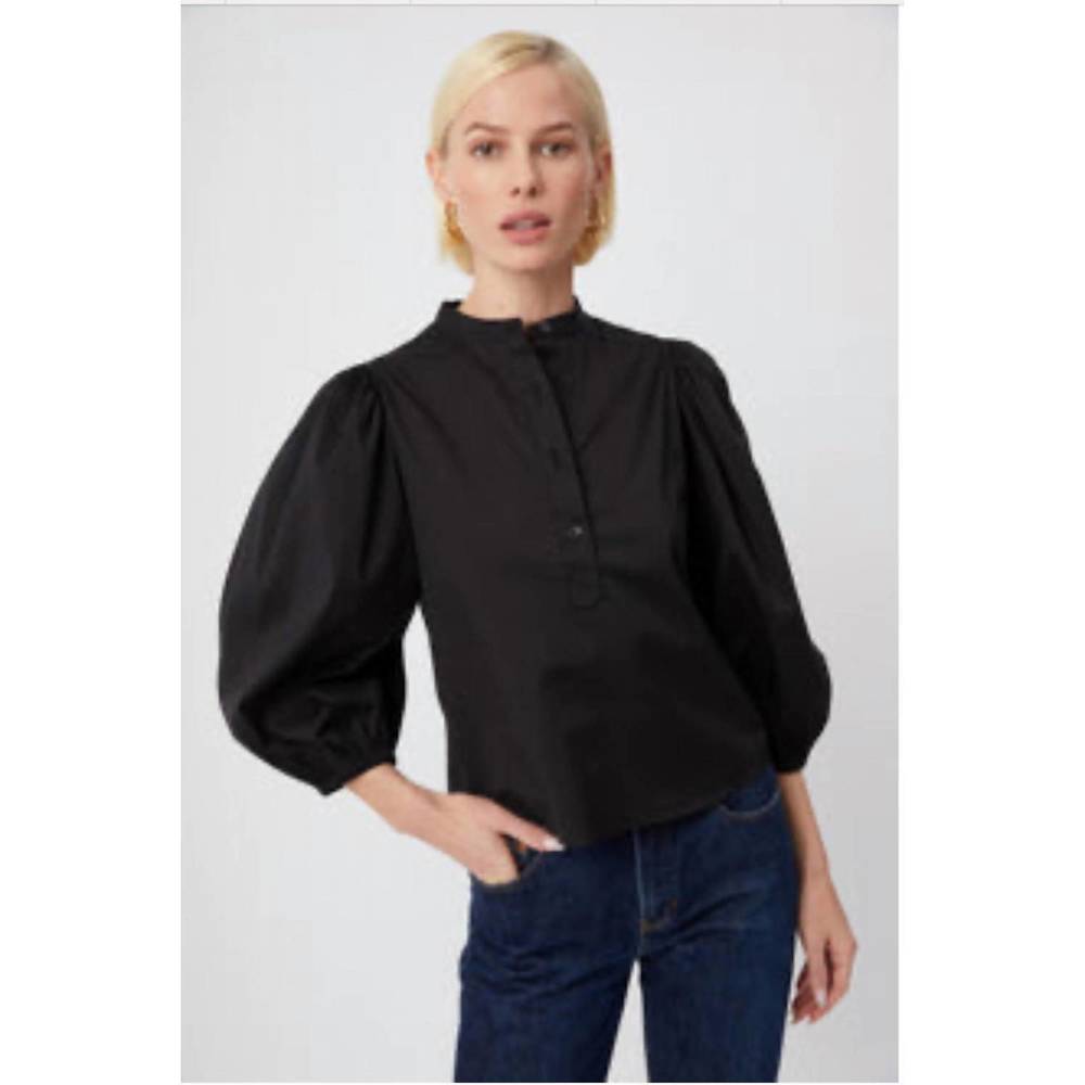 NEW THE SHIRT balloon sleeve shirt in black